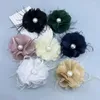 Broches stof handgemaakte accessoires grote bloembroche massief kleurenpak trui jas pin bruiloft feestje decor