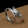 Couple anneaux nouveaux anneaux de couple Sun Moon Ensemble d'anneau réglable ou ouvert adapté aux couples Anneau minimaliste Engagement anneau de mariage Banque de mariée WX