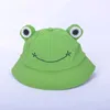 Caps Hats Childrens Parents Frog Bucket Hat Women Summer and Autumn Ordinary Women Panama Outdoor Hiking Beach Fishing Sunset Mens Childrens Hat d240509