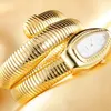 Zegarek 2021 luksusowe węża okręgu zegarek dla kobiet mody zegarki kwarcowe bransoletka Bransoletka Relogio feminino 259U