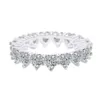 Choucong Heart Shape Promise Ring Real 925 Sterling Silver Diamond Zircon Cz Rings Baia de casamento para mulheres Jóias 214a