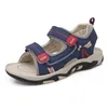 Yaz Çocuk Ayakkabı Markası Kapalı Toe Toddler Erkek Sandalet Ortopedi Spor PU Deri Bebek Erkek Sandalet Ayakkabı 240508