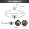 Chain Customized photo personalization project with pictures inside I love you stainless steel XW