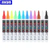 8/12 stcs vloeibare krijt marker pennen uitwistbare multi -gekleurde markeerstiften led schrijfbord glas raam kunst kleurrijke marker pennen 240506