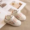 Sneakers Summer Baby Board Shoes Anti Kick Walking Boys and Girls Childrens Velcro Slip Small White Soft Soled Mesh H240509