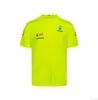 Nowy dla Mercedes F1 Racing Team Polos T-Shirt Motorsport Auto Petronas Summer Szybki suchy oddychanie