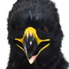 Party Masks 2020 Huitai Plus Handmade Masked Ball Mobile Mouth Mask Black Eagle Rollspel Prop Q240508