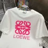 23 Vår/sommar Nya kvinnors handduksbrev broderi mönster t-shirt svart vit rosa 47