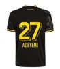 24 25 Haller voetbaltruien Reus 2023 2024 Borussia Soccer 50e voetbalhemd Neongelb Hummels Brandt Dortmund hoogwaardige mannen Kids Special Kit All Black Shirt