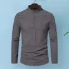 Camicie casual da uomo a strisce a strisce camicia slim fit camicia da business con manica lunga collare formale traspirante per uomini autunnali