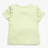 T-shirty Little Maven 2024 Baby Girls Piękna zielona t-shirt i zwierzęcy bawełna urocze top dziecięce odzież 2-7 lat2405