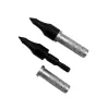 Darts 12 stcs 100 korrels pijlbreedhoofds id6.2 mm + plaats aluminium adapter doelpijl pijlpunt boogschieten pijlpijl pijl -accessoire