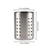 Cucina deposito in acciaio inossidabile portate per utensili posate caddy con fori di scarico per barre del tè per latte tutte le cucine