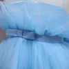 Girl's Dresses Baby Girl Summer Dress Toddler Girl Blue Bow Birthday Evening Party Tutu Gown Kids Formal Pageant Gala Cloth Infant Casual Wear