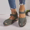 Scarpe casual retrò sandali di roma da donna 2024 piattaforma chiusa di punta anti-slip da donna resistente al gladiatore Zapatos Mujer