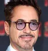 Lunettes de soleil Robert Downey pour lentille ronde rouge Round Loupes Fashion Men Retro Men Acetate Frame Eyewear5198082