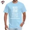 Men's T-Shirts Science Physics Chemistry New Design T-shirts Big Bang Theory Never Believing in Atoms Funny Design Fashion T-shirts Cotton Mens d240509