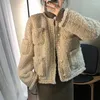 Kvinnors jackor kvinnor lamm plysch jacka vinter päls mink kort kappa koreansk lös tjock varm kvinnlig harajuku plus storlek ytterkläder 2024 trendig