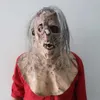 Partymasken Real Latex Party Maske Furchtes Schädel Full Head Halloween Rollenspiele Zombie Face Q240508