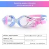 Adult 4-piece/set -1.5 to -8.0 Myopia swimming goggles prescription waterproof and anti fog swimming goggles diode diving transparent goggles 240506