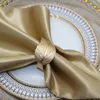 12Pcs Matte Gold Leaf Napkin Rings Leaves Holder for Thanksgiving Wedding Christmas Dinning Table Decoration HWL36 240430