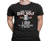 MEN039S Tshirts Негабаритная футболка диск Disc Golf, как смешное с коротким рукавом качественное качество хлопка новинка Teemen039s8751361