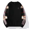 Zachte en warme staaf Homme 2024 Autumn/Winter Luxe Cashmere Sweater Mens Fashion Break High End Mens Christmas Sweater 240507