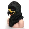 Party Masks 2020 Huitai Plus Handmade Masked Ball Mobile Mond Mask Black Eagle Role Playing Prop Q240508