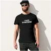 T-shirts masculins Vente chaude Sugarbaby Je déteste tout le monde SLVE T-shirt d'été Sté