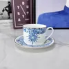 Europees Bone Porselein Western Food Set Steak Plate Jade Orchid Huishoudig Modern servies Cake Plaat Cup Plate Vriend Geschenk 240508