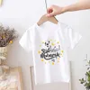 T-shirts Happy Eid Mubarak imprimement kidst-shirt filles garçons Eid Party Clothes Tops Ramadan à manches courtes T