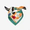 Foulards écharpe en soie femme femme de cheval peinture carrée enveloppe bandana petit hijab foucards cravate bandeau coucheerchief 53 cm q240508