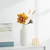 Vaser skrivbordsdekoration enkel vit keramisk vas vardagsrum bord blommor arrangör konst estetiska hemtillbehör