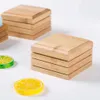 箱天然竹の正方形の収納木製料理トレイ手作りの手作りケース石鹸ホルダー用キッチンバスルームシャワースポンジ用の蓋