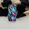 Mobiltelefonfodral Illusory Color Inclusive Phone Case Two in One Film Protective Shell för iPhone 15 14 12 11 Pro Max Plus Mini J240509