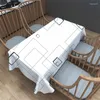 Pable de mesa 3D Impresión digital Aceite y mesa de dibujos animados impermeables Sala de estar comedor Decoración decorativa de polvo decoración del hogar