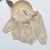 ジャケット男の子の女の子カーディガン秋の綿のセータートップ子供服幼児編み子供冬の服クリスマス