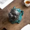 Tea Pets Chinese Kirin Model Fortune Decoration Table Incense Burner Pet Household Indoor Ceremony Zen Ceramic