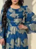Vêtements ethniques India Turquie musulman Abaya Robes Femmes Versides de balle en mousseline