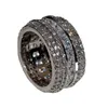 CHOUCONG RINGS DE CASAMENTO DE TOP LEVAÇÃO DE LUNCHO DE LUMO DE LUZO 925 STERLING PRINCESS PRINCESS CUTO TOPAZ BRANCO CZ DIAMENTOS PROMECTIR