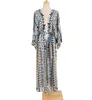 Dames Rayon Beach Blouses Kimono Cardigan Long Bikini Cover Up Bathing Suit Summer Outfit 240426