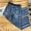 Designers Pants Jeans For Women High Waist Denim Pants Side Embroidery Letter Charm Lady Long Pant Clothing