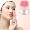 Home Beauty Instrument Elektrische Silikon -Gesichtsreinigung Schallvibration Tiefes Loch Gerät Hautmassager USB -Ladung Q240508