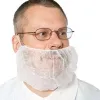Abrange 100pcs/conjunto de redes de barba descartáveis Redes de protetor de barba respiráveis e de barba para manter -se sanitário