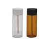 Clearbrown Glass Snuff Metal Vial Spice Spice Bullet Snorter Box Storage Storage Bottle Casal Scak Misture Color Gurt GGD27794966629