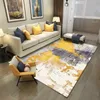 Fashion Modern Nordic Yellow Gray Abstract Print Doormat Kitchen Mat Living Room Bedroom Parlor Area Rug Decorative Carpet 282M