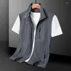 Gilettes pour hommes Vest d'été décontracté randonnée extérieure de randonnée imperméable Mountaine d'alpination veste sans manches