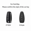 Bilnyckel TPU-bil Remote Shell Protector FOB Keychain för Ford Kuga St C-Max Ecosport B-Max Focus 3 4 Mondeo MK3 MK4 Fiesta Nyckelfodral T240509