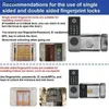 Akıllı Kilit Avlu Dairesi Akıllı Kapı Kilidi Tynea WiFi Parmak İzi Kilit Kartı NFC Parola Uygulama Anahtarının Kilidi IP68 Su geçirmez Elektronik Kilit WX
