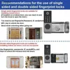 Smart Lock Courtyard Apartment Smart Door Lock Tynea WiFi Fingerprint Lock Card NFC Wachtwoord Applicatie Key Unlock IP68 Waterdichte elektronische vergrendeling WX